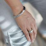 854BLK Bracelet Black Female BOLD Collection