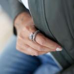 S28 Silver Snake Ring Female